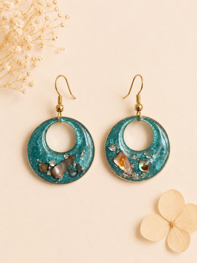 Boucles d’oreilles « Éclat Marin » 